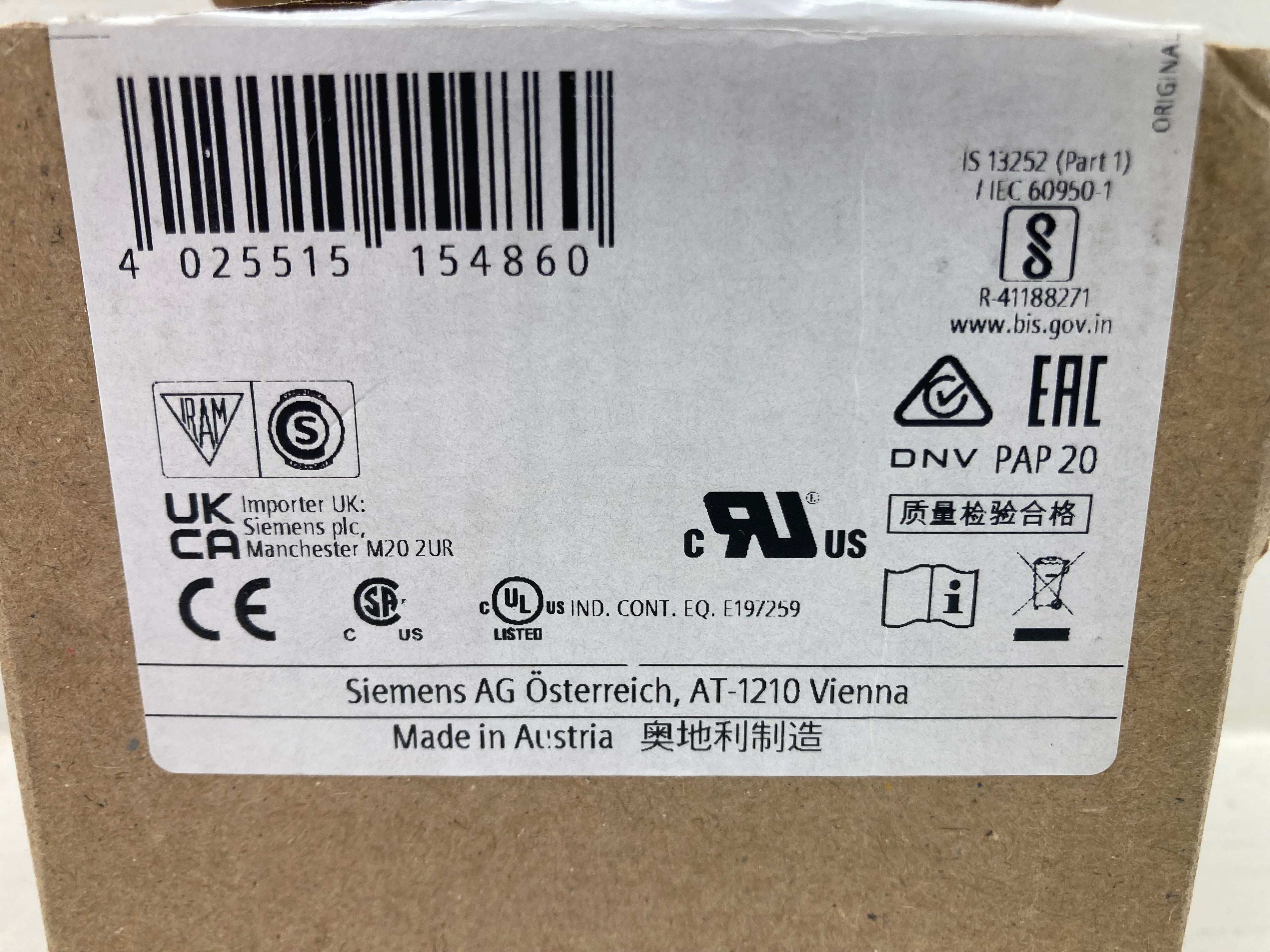 Siemens LOGO!Power 24V 4A Power Supply 6EP3333-6SB00-0AY0 - 96W strømforsyning
