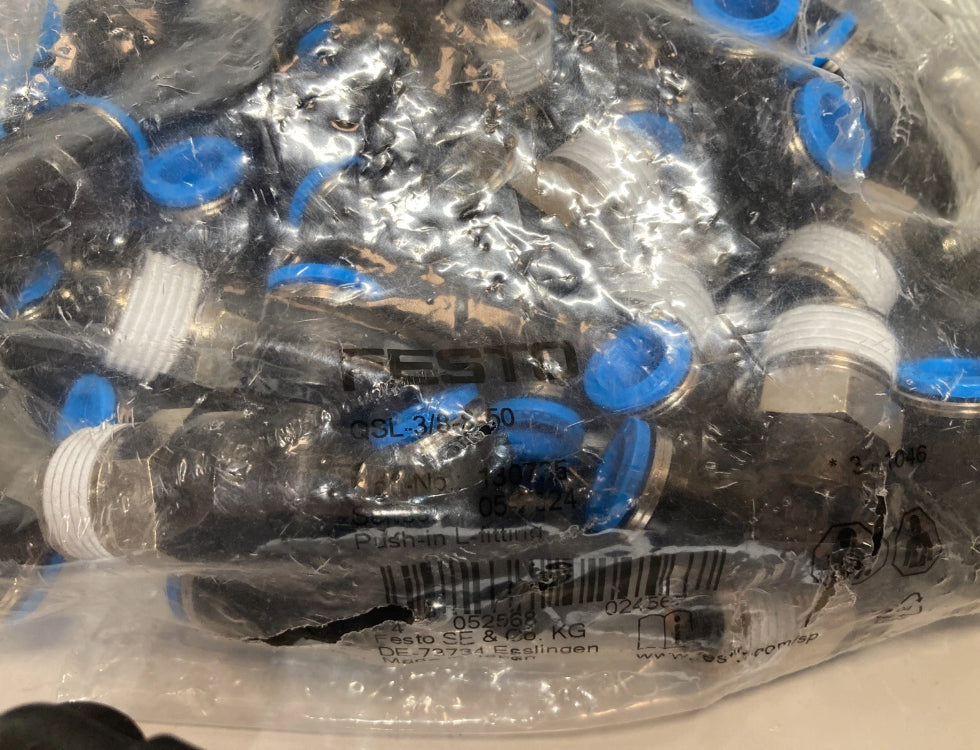 Festo 130735 QSL-3/8-8-50 Push-In L-Fitting . pack of 50 pieces. Fast Shipping.