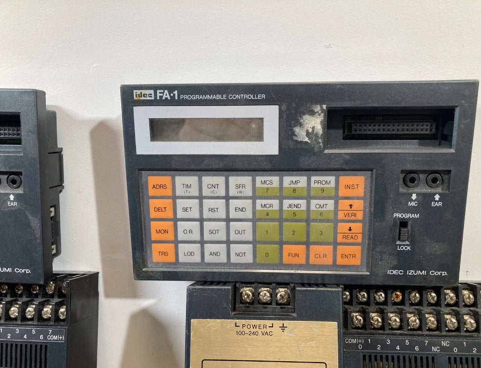 Idec IZUMI Corp FA-2J CPU PFJ-N161U FA-1(Lot of Untested parts)Read the descrip.