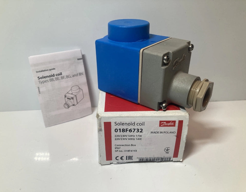 DANFOSS SOLENOID COIL 018F6732 (New)
