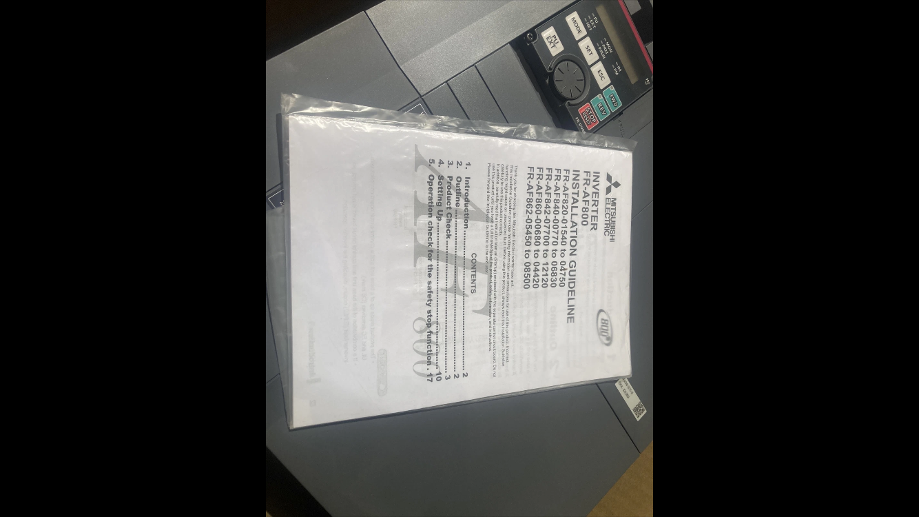 Mitsubishi FR-AF840-00770-60 frekvensomformer 77kW 400V til industrielle motorer
