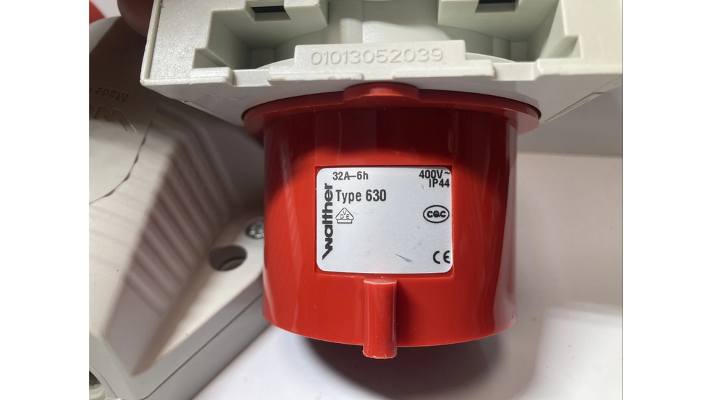Walther Type 630 CEE-stik 32A 400V IP44 5-polet
